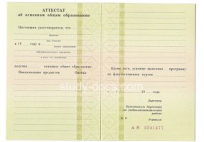Аттестат за 9 класс 1995-2006 в Армавире